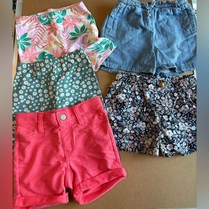 Assorted Kids Shorts Set - Pink, Blue, Green, Floral